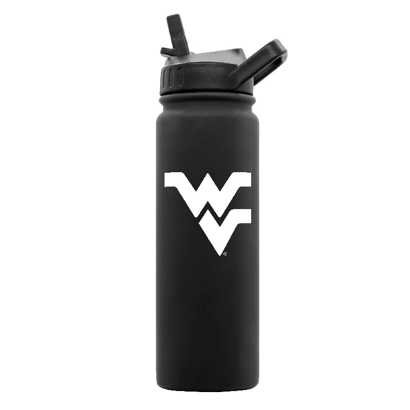 Team Mug High Capacity-West Virginia 24oz Black Soft Touch Dbl Wall Btl