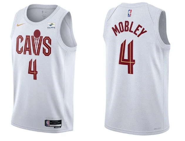 Basketball Jersey Quick Absorb-Men's Cleveland Cavaliers #4 Evan Mobley White Stitched Basketball Jersey