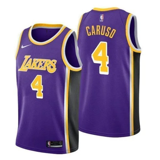 Basketball Jersey Best Performance-Men's Los Angeles Lakers #4 Alex Caruso Purple Stitched Basketball Jersey