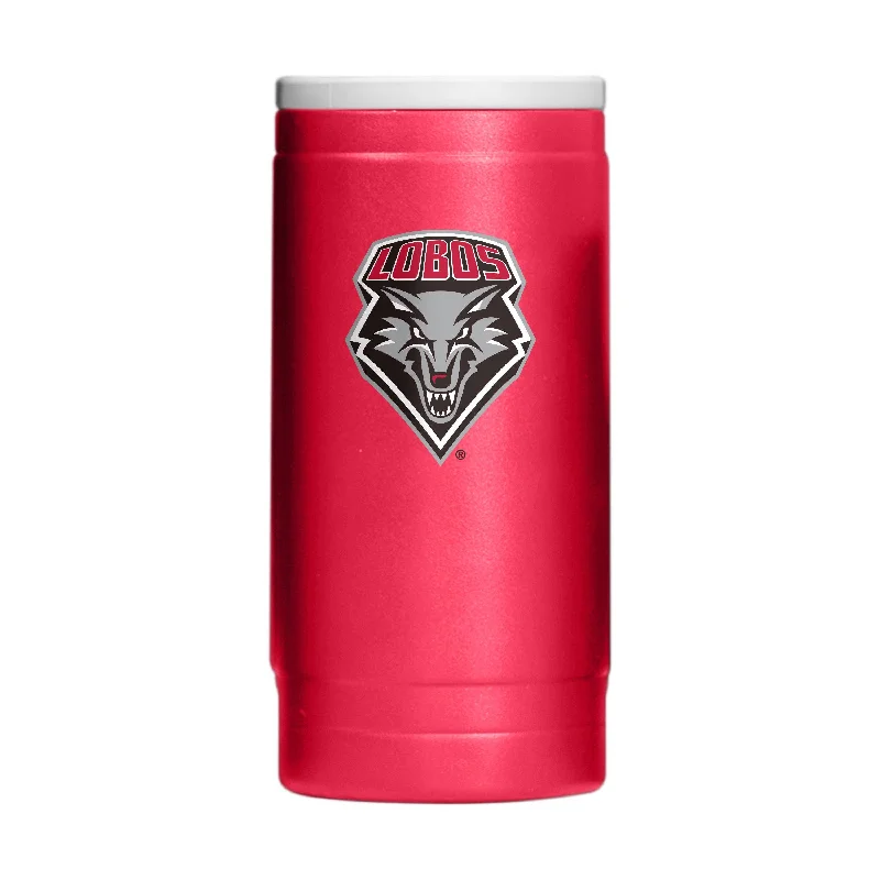 Team Mug Stylish And Durable-New Mexico 12oz Flipside Powder Coat Slim Can Coolie