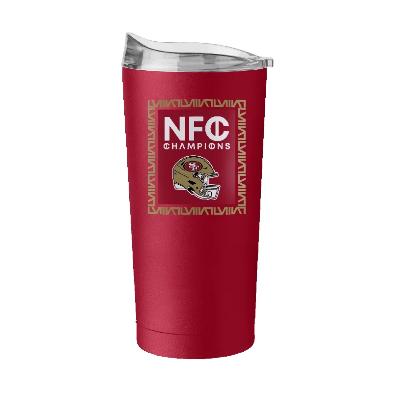 Team Mug For Daily Use-San Francisco 49ers 20oz NFC Conference Champs Powder Coat Tumbler