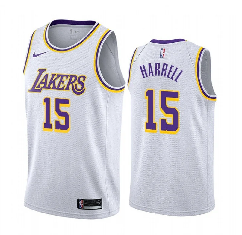 Basketball Jersey High-Performance Wear-Men's Los Angeles Lakers #15 Montrezl Harrell White Stitched Basketball Jersey