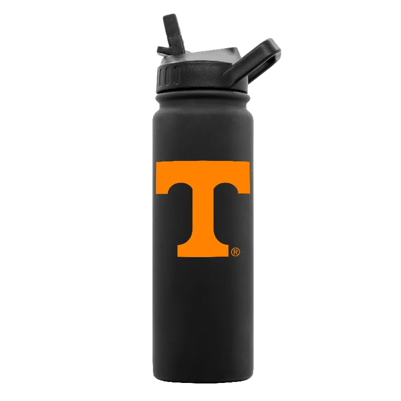 Team Mug Best For Branding-Tennessee 24oz Black Soft Touch Dbl Wall Btl