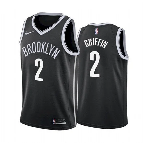 Basketball Jersey Oversized-Men's Brooklyn Nets #2 Blake Griffin Black Stitched Basketball Jersey