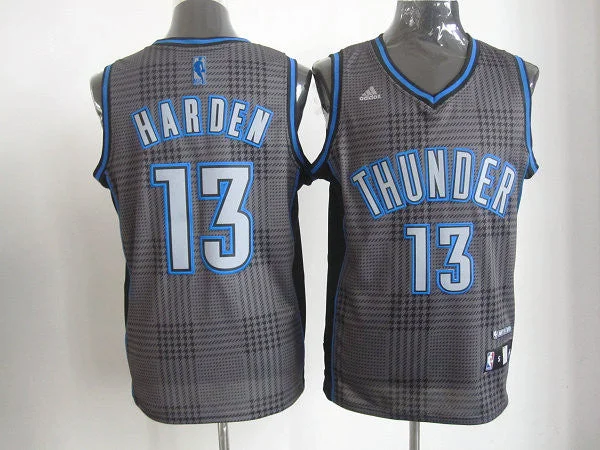 Basketball Jersey Loved By Athletes-Thunder 13 Harden Grey Basketball Jerseys