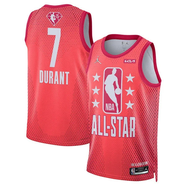 Basketball Jersey With Bold Colors-Men's 2022 All-Star #7 Kevin Durant Red Stitched Basketball Basketball Jersey