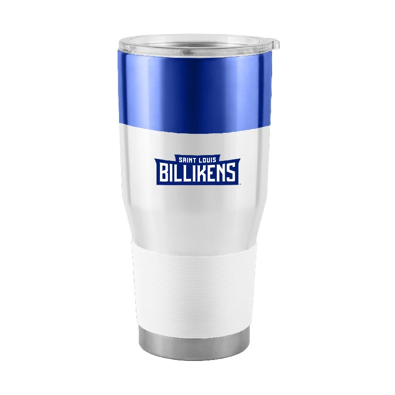 Team Mug For Office-Saint Louis Univ 30oz Colorblock Stainless Steel Tumbler