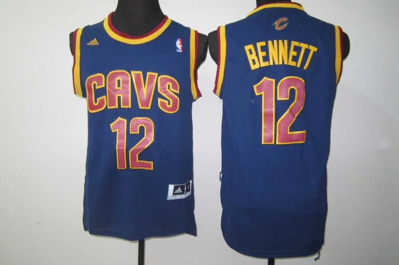 Basketball Jersey Breathable-Cavaliers 12 Bennett Blue Basketball Jerseys