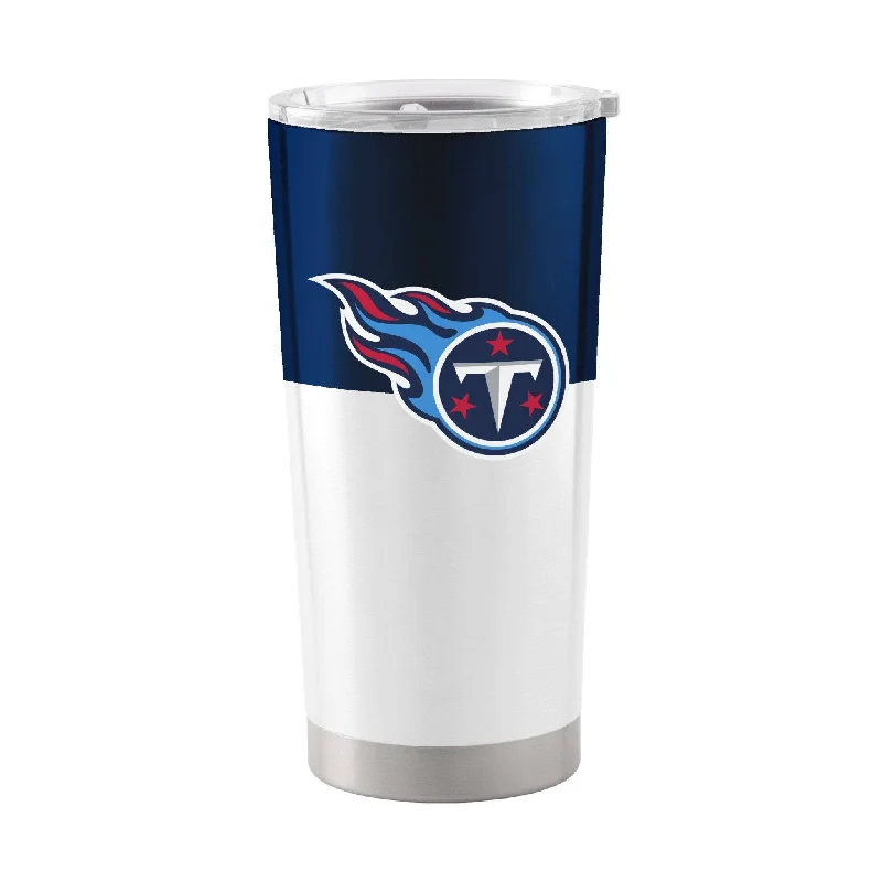 Team Mug For Programmers-Tennessee Titans Colorblock 20oz Stainless Tumbler