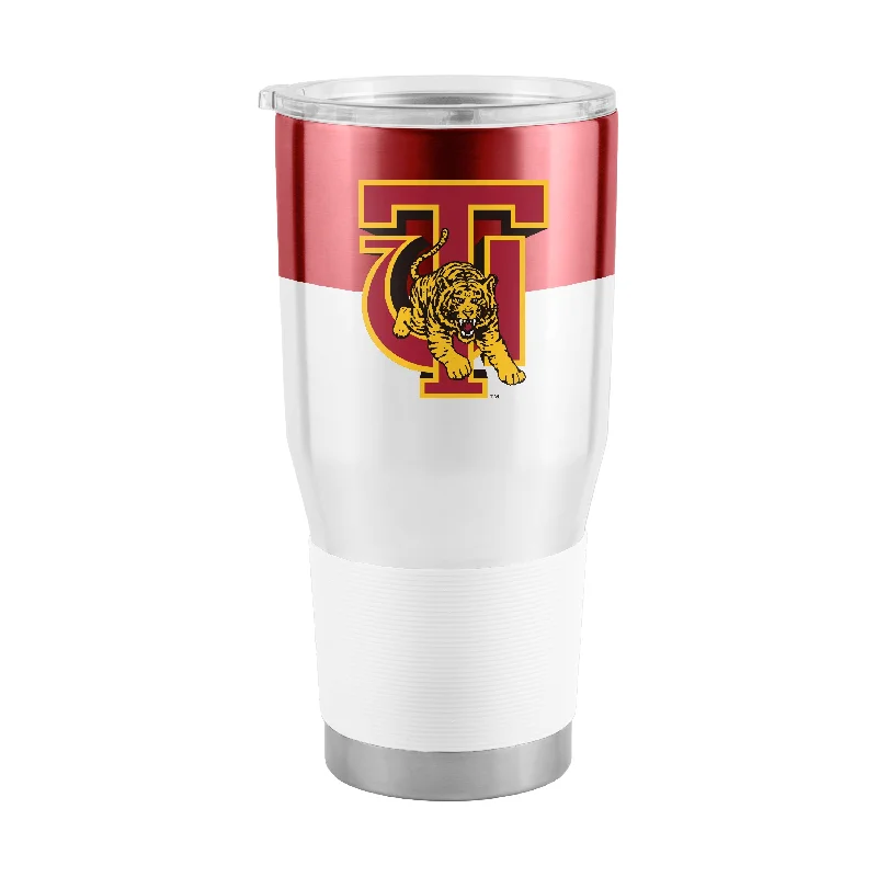 Team Mug Easy To Hold-Tuskegee 30oz Colorblock Stainless Steel Tumbler