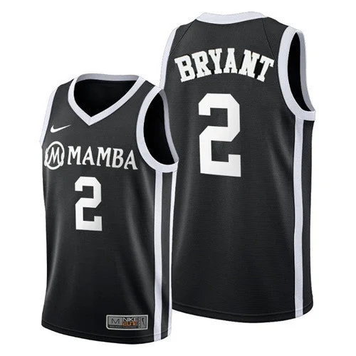 Basketball Jersey Perfect For Summer Sports-Men's Los Angeles Lakers #2 Kobe BrantâMambaâ Black Stitched Basketball Jersey