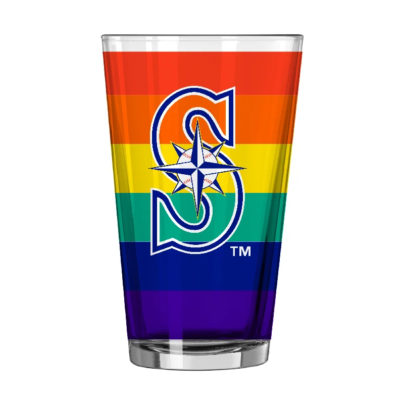 Team Mug Heat Sensitive-Seattle Mariners 16oz Rainbow Pint Glass