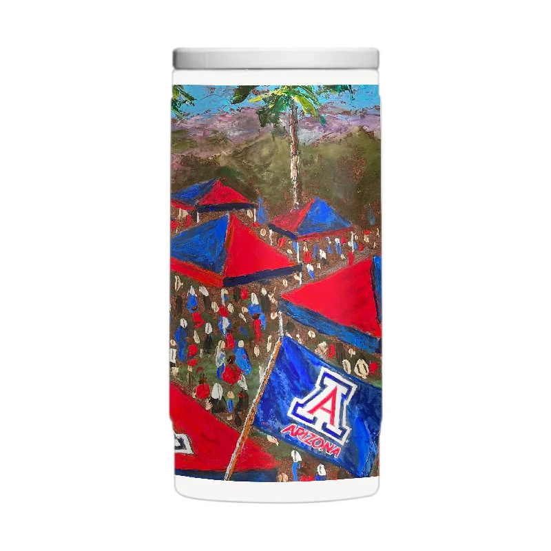 Team Mug For Baseball Team-Arizona 12oz Collector Powder Coat Slim Can Coolie